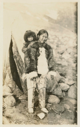 Image of Ah-nee -nah with baby on her back